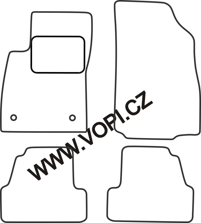 Autokoberce Opel Mokka X 2016 - Carfit (3476)